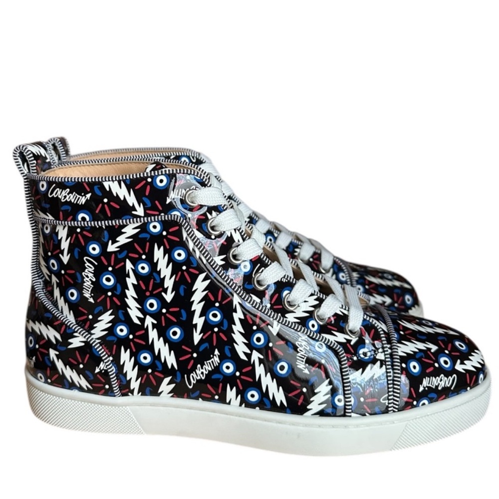 Christian Louboutin NEW Louis Orlato Ginzana Sneaker patent RETAIL 1,045